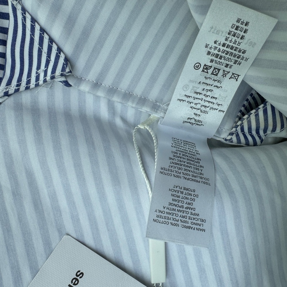 NWT Self Portrait Ruffled Button Down 2 - Picture 8 of 13
